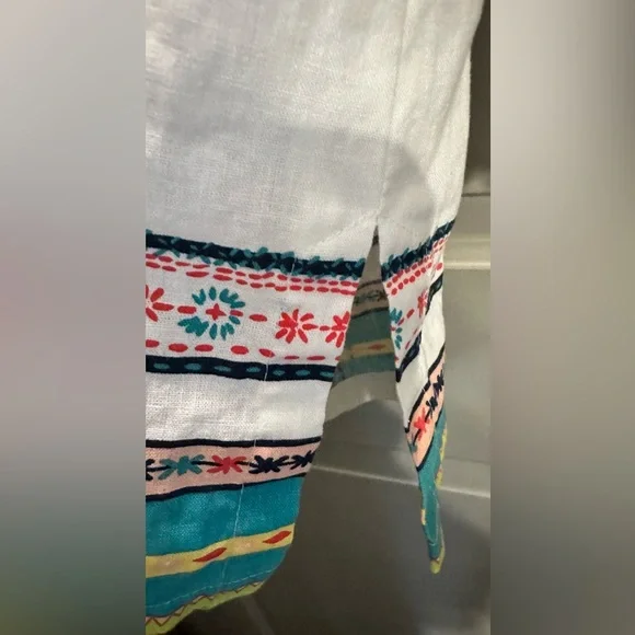 Napa Valley Size S Linen/Cotton Short Sleeve Button Down Shirt EUC - Picture 5 of 7